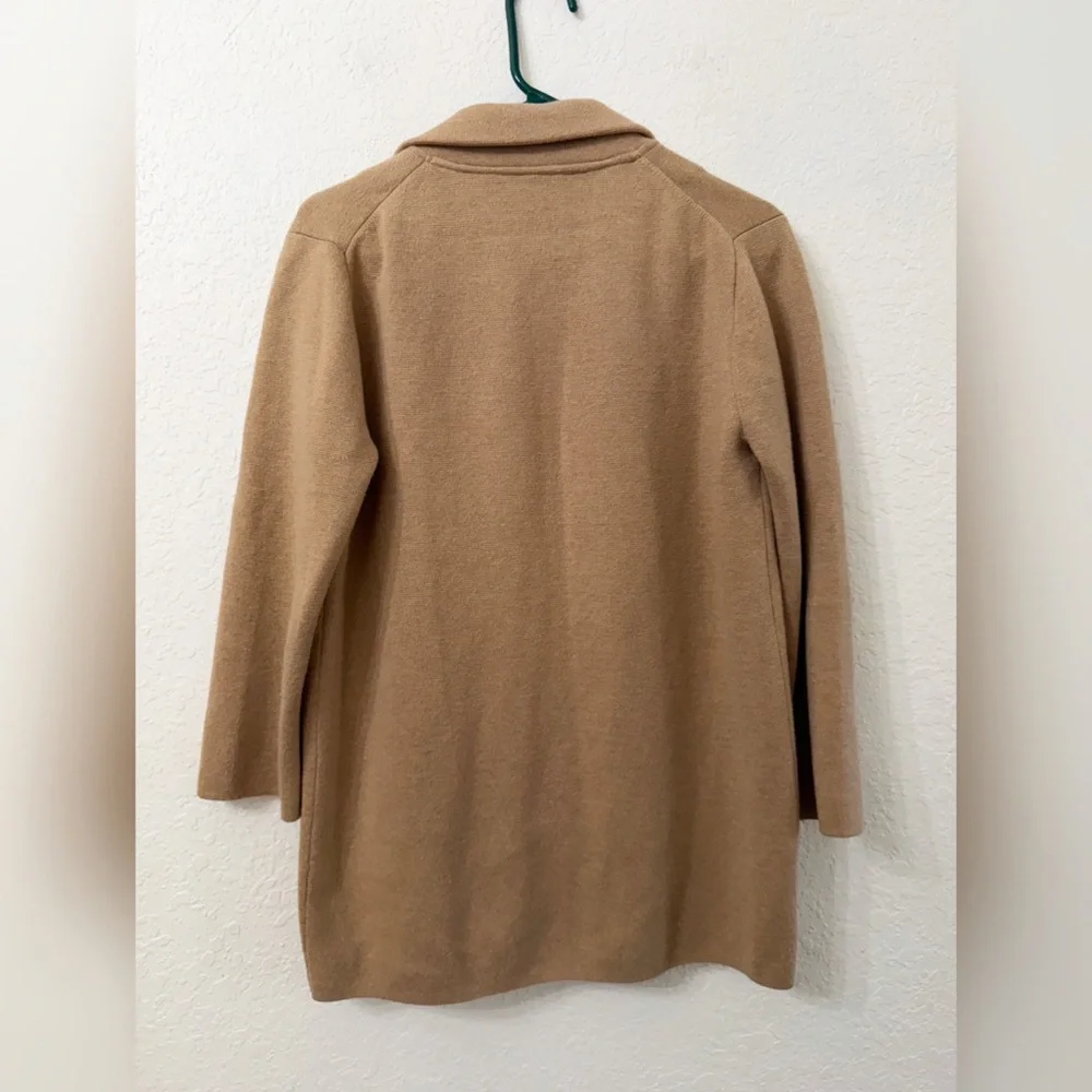 J. Crew Camel Sophie Open Front Sweater Blazer Cardigan - S